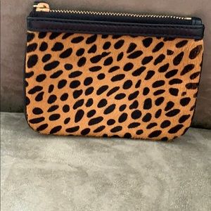 NWOT Vera Bradley Leather & Calf Hair Coin Purse